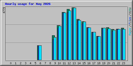 Hourly usage for May 2026